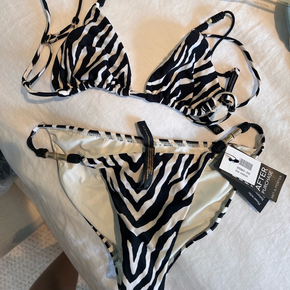 Cuz Zebra Print Bikini Set - Size M